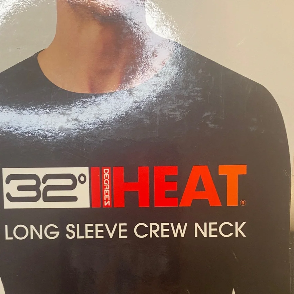 32 Degrees Black Crew Neck‎ Long-Sleeve 2-Pack